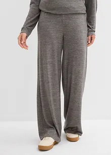 Vid bukse i strikket materiale, bonprix