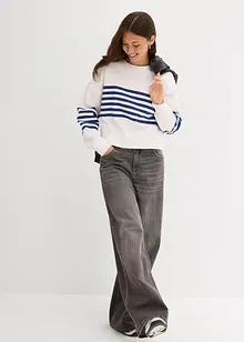 Oversized sweatshirt i 100% bomull, bonprix