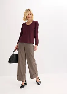 Stukturtopp med avtagbar sløyfe, bonprix