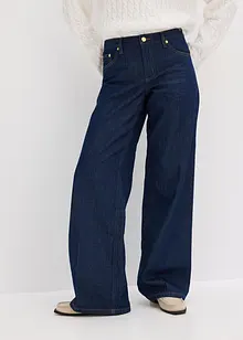 Wide Leg-jeans Mid Waist, bonprix
