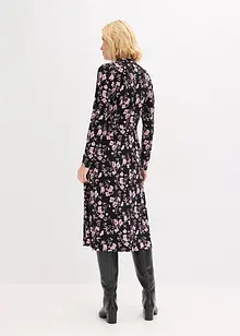 Midikjole med ståkrage, bonprix