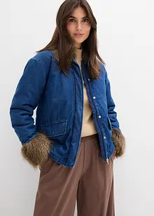 Lett vattert denimjakke, bonprix