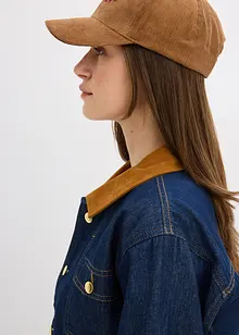 Jeansjakke med cordkrage, bonprix