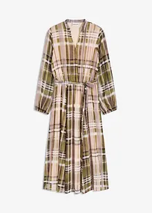 Chiffonkjole med knytebånd, bonprix