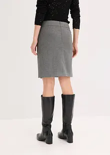 Omslagsskjørt med fiskebensmønster, bonprix