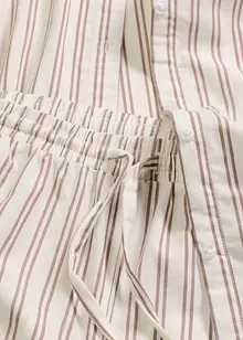 Loungewear-kosedress i vevd bomull, oversized, bonprix