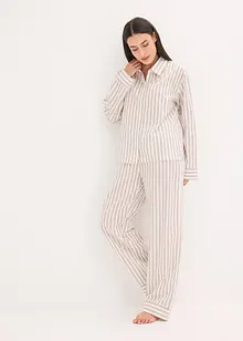 Loungewear-kosedress i vevd bomull, oversized, bonprix