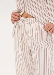 Loungewear-kosedress i vevd bomull, oversized, bonprix