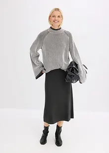 Oversized genser med høy kant i halsen, bonprix