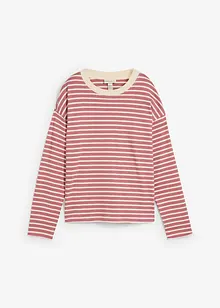 Langermet topp i formstabil bomull, bonprix