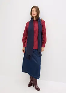 Oversized skjorte med voluminøse ermer, bonprix