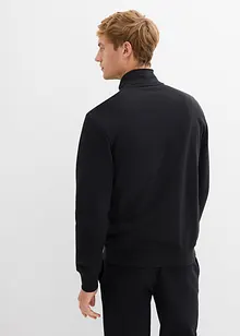 Sweatshirt i 100% økologisk bomull med kort glidelås, bonprix