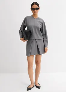 Langermet topp i behagelig Punto di Roma-materiale, bonprix