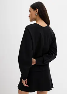 Langermet topp i behagelig Punto di Roma-materiale, bonprix