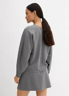 Langermet topp i behagelig Punto di Roma-materiale, bonprix