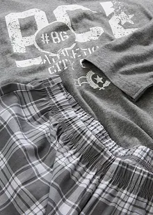 Pyjamas med bomull og lange ermer, bonprix