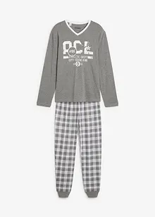 Pyjamas med bomull og lange ermer, bonprix
