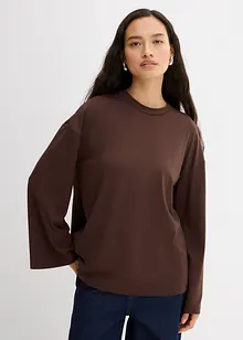 Lang topp i lett materiale, bonprix