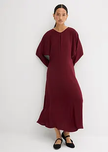 Midikjole med drapering, bonprix