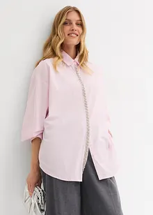 Bluse med strassapplikasjon, bonprix