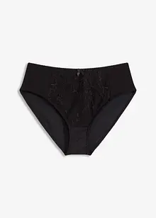 Truse med høy midje og broderi, bonprix