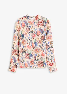 Bluse med blomsterprint, bonprix