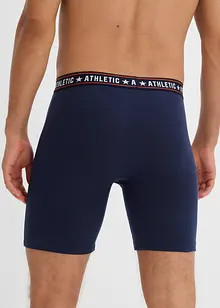 Boxsershorts med bomull i ettersittende modell i midi-lengde (2-pack), bonprix