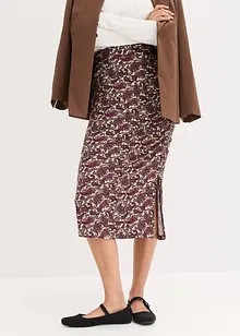 Jerseyskjørt i lett viskosemiks, bonprix