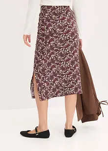 Jerseyskjørt i lett viskosemiks, bonprix