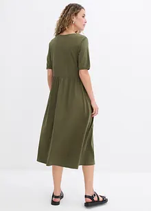 Midikjole i 100% bomull, bonprix