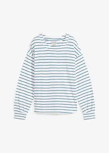 Langermet topp i ren økologisk bomull, bonprix