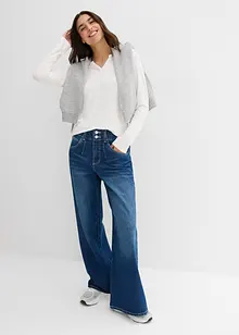 Langermet topp i myk viskosemiks, bonprix