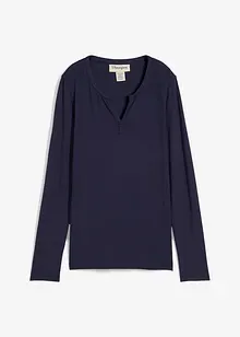 Langermet topp i myk viskosemiks, bonprix