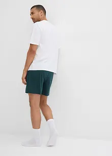 T-skjorte og 2 pyjamasunderdeler av økologisk bomull (3-delt sett), bonprix