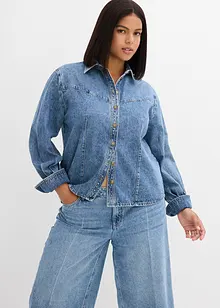 Denimskjorte i 100% bomull, bonprix