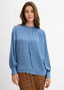 Bluse i lett sateng, bonprix
