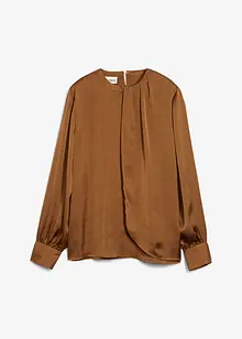 Bluse i lett sateng, bonprix