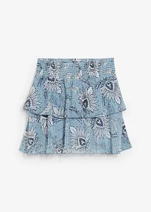 Kappeskjørt av strukturert chiffon, bonprix