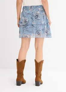 Kappeskjørt av strukturert chiffon, bonprix