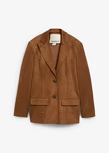 Blazer i imitert semsket skinn, bonprix