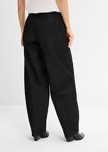 Barrel-jeans, Mid Waist med belte, bonprix