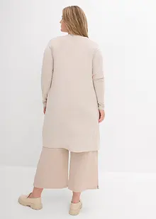 Lang trikotjakke i myk viskosemiks, bonprix