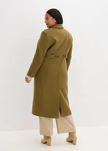 Kåpe i ull-look og maxi-lengde, bonprix