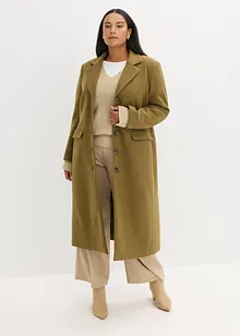 Kåpe i ull-look og maxi-lengde, bonprix