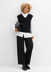 Vid bukse i ullstil, bonprix