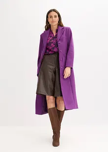 Chiffonbluse med vaflede detaljer, bonprix