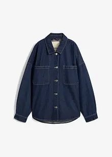 Oversized jeans-skjorte av økologisk bomull, bonprix