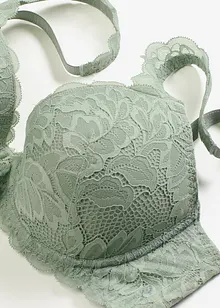 Padded-BH med blomsterblonde, bonprix