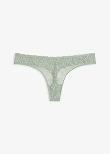 V-stringtruse med blomsterblonder, bonprix