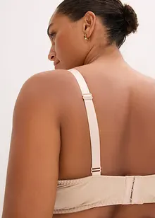 Padded-BH med blomsterbroderi, bonprix